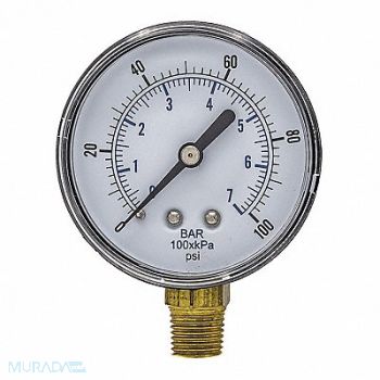 PIC GAUGES Pressure Gauge Nominal 2-1/2 Dial, 54XP18