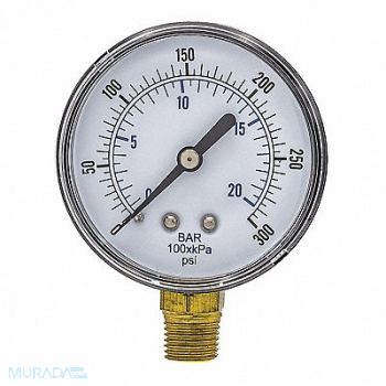 PIC GAUGES Pressure Gauge Nominal 2-1/2 Dial, 54XP21