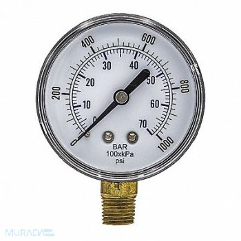 PIC GAUGES Pressure Gauge Nominal 2-1/2 Dial, 54XP23