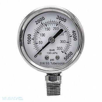 PIC GAUGES Pressure Gauge General Purpose 2 Dial, 54XP90