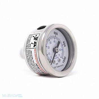 PIC GAUGES Pressure Gauge Nominal 1-1/2 Dial, 54XP94