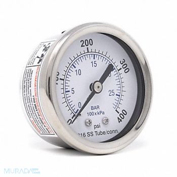 PIC GAUGES Pressure Gauge General Purpose 2 Dial, 54XP98