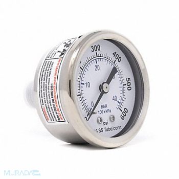 PIC GAUGES Pressure Gauge General Purpose 2 Dial, 54XP99