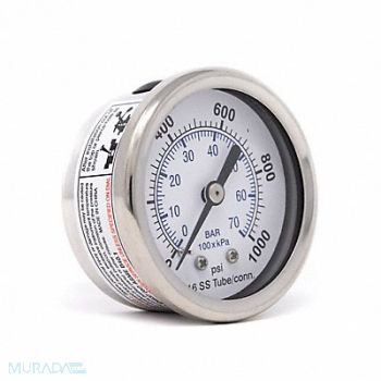 PIC GAUGES Pressure Gauge General Purpose 2 Dial, 54XR01