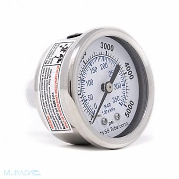 PIC GAUGES Pressure Gauge General Purpose 2 Dial, 54XR04