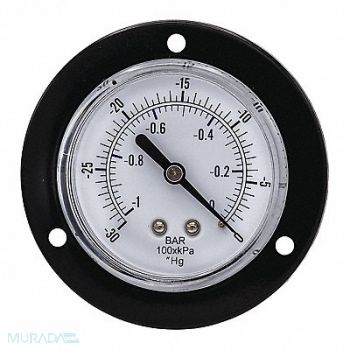 PIC GAUGES Vacuum Gauge General Purpose 2-1/2 Dial, 54XR05