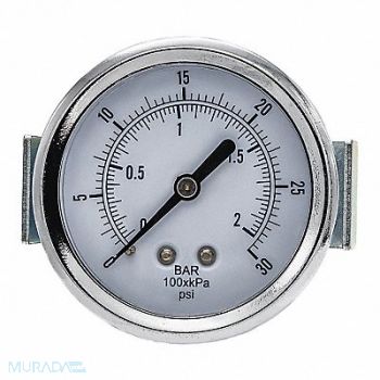 PIC GAUGES Pressure Gauge Nominal 2-1/2 Dial, 54XR06