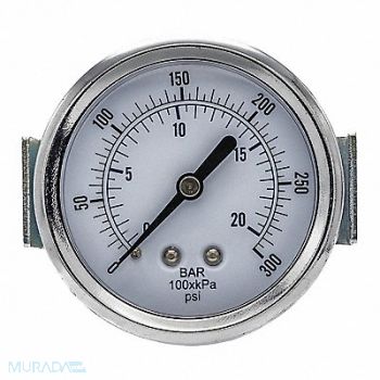 PIC GAUGES Pressure Gauge Nominal 2-1/2 Dial, 54XR08