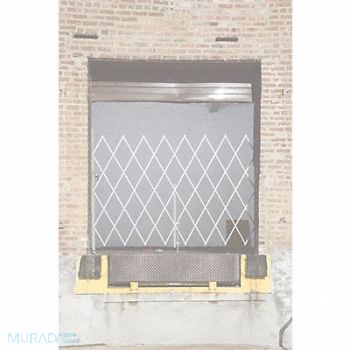 GRAINGER APPROVED Folding Gate Gray 9 to 10 ft Opening W, 54XU46