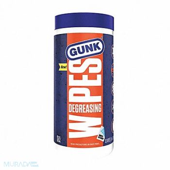 GUNK Degreaser Wipes 12 x 8 30 ct, 54XU75