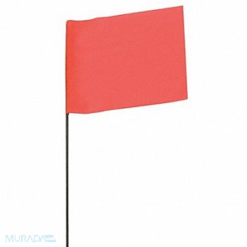 ABILITY ONE Marking Flags Fluorescent Orange PK100, 54XZ47