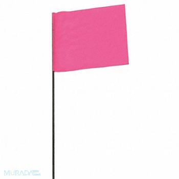 ABILITY ONE Marking Flags Fluorescent Pink PK100, 54XZ48