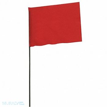 ABILITY ONE Marking Flags Solid Pattern Red PK100, 54XZ52