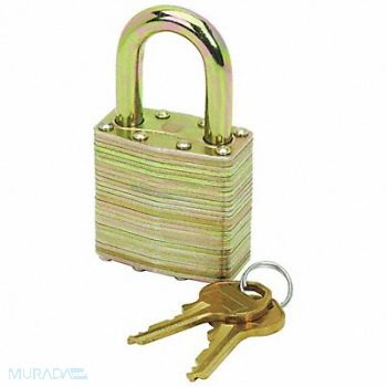 ABILITY ONE Keyed Padlock Silver, 54XZ62