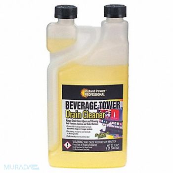 INSTANT POWER PROFESSIONAL BevTowerDrainClnr Ptn Meas Btl 32 oz Liq, 54YG28