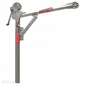 OZ LIFTING PRODUCTS Davit Crane 500 lb 27.5in to 42in Reach, 54YM51