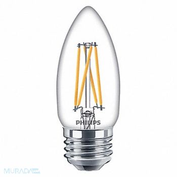PHILIPS LED Bulb B11 2200 to 2700K 500 lm 5.5W, 54YP72