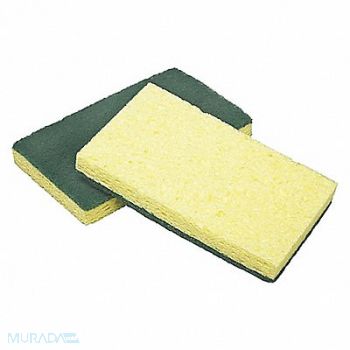 ABILITY ONE Scrubber 4 1/2 in L Green/Yellow PK3, 54YR14