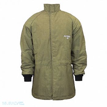 NATIONAL SAFETY APPAREL K4821 Flame-Resistant Jacket Green S, 54YR43