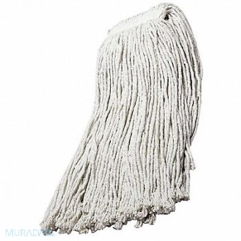 ABILITY ONE Wet Mop Head White Cotton, 54ZF15