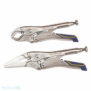 IRWIN VISE-GRIP Locking Pliers Set 2 pcs. 3/8 W Jaw, 54ZG06