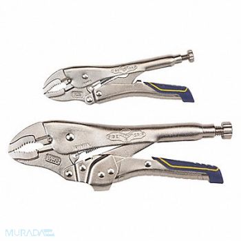 IRWIN VISE-GRIP Locking Pliers Set 2 pcs. 3/8 W Jaw, 54ZG07