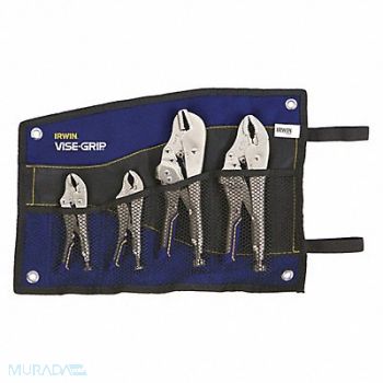 IRWIN VISE-GRIP Locking Pliers Set 4 pcs. 3/8 W Jaw, 54ZG09