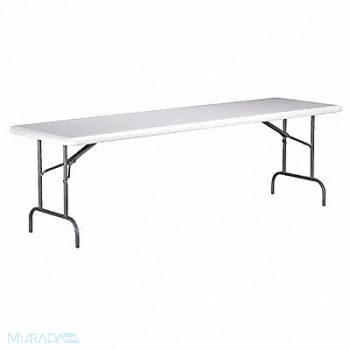 ABILITY ONE Folding Table Rectangle 204 Dia., 54ZH69