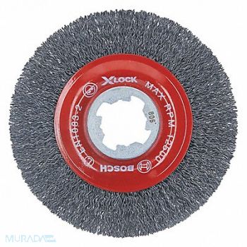 BOSCH Wire Wheel Brush 4-1/2 Dia Brush, 54ZT84