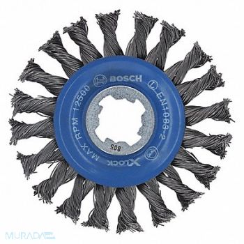 BOSCH Wire Wheel Brush 4-1/2 Dia Brush, 54ZT85
