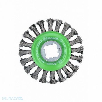 BOSCH Wire Wheel Brush 4-1/2 Dia Brush, 54ZT86