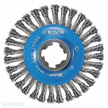BOSCH Wire Wheel Brush 4-1/2 Dia Brush, 54ZT87