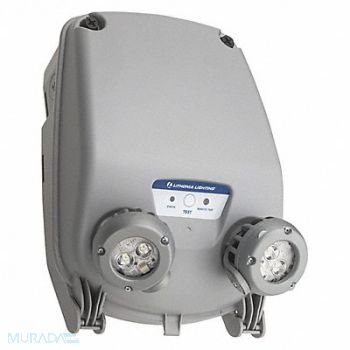 LITHONIA LIGHTING Emrg Lght Plst Lth Iron Phosph 6.6W LED, 54ZU72