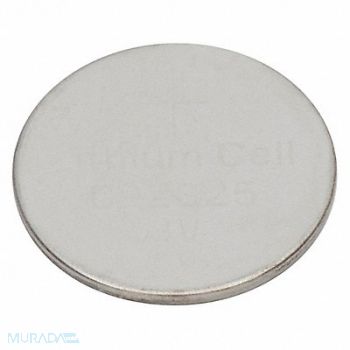 GRAINGER APPROVED Coin Cell Battery Lithium 190mAh Cap., 54ZU74