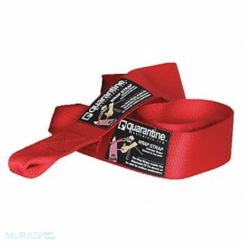 QUARANTINE RESTRAINTS Tie Down Strap Red Poly 2ft. 1 W PK2, 54ZV59
