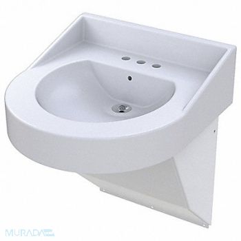 BESTCARE Best Basin DShape 14-1/2inx12-1/2inx4in, 55AF81