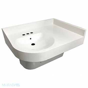 BESTCARE Best Sink DShape 15-1/2inx12-1/2inx4in, 55AF83