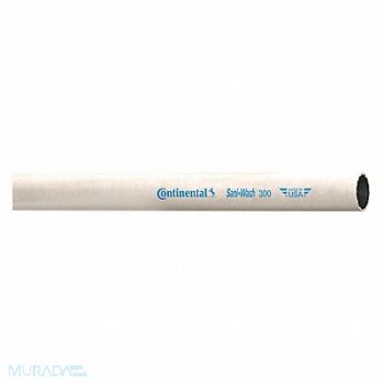 CONTINENTAL Washdown Hose 1/2 ID x 50 ft White, 55AW83