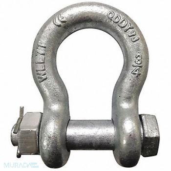 GRAINGER APPROVED Anchor Shackle Bolt Type 3/8 Body Size, 55AX96