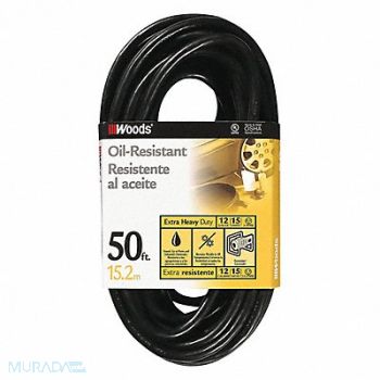 SOUTHWIRE Extension Cord 12 AWG 125VAC 50 ft L, 55CW39