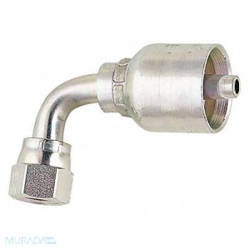 PARKER Crimp Fitting 90 Deg 1/2 ID 3/4 FJIC, 55CZ93