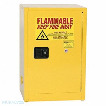 EAGLE K2473 Flammable Liquid Safety Cabinet Yellow, 55EA68