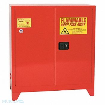 EAGLE Flammable Liquid Safety Cabinet Red, 55EA94