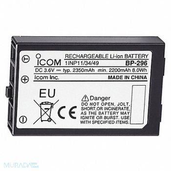 ICOM Rechargeable Battery For Mfr No IC-M37, 55EE31