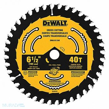DEWALT Circular Saw Blade Blade Dia 6-1/2 in., 55EF20