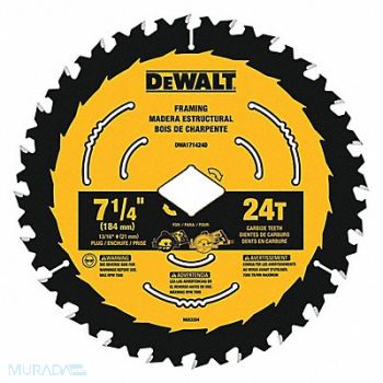 DEWALT Circular Saw Blade Blade Dia 7-1/4 in., 55EF25