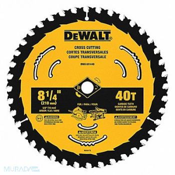 DEWALT Circular Saw Blade Blade Dia 8-1/4 in., 55EF32