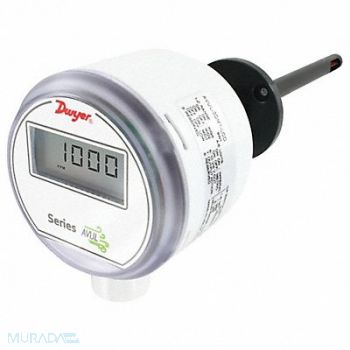 DWYER Air Velocity Transmitter LCD 15/32 Dia, 55EH63