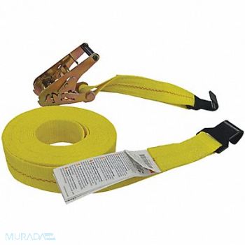 GRAINGER APPROVED Tie Down Strap Ratchet 27 ft L, 55ET64