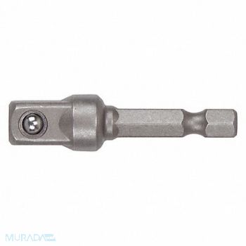 IRWIN Pwr Skt Adpt Blk Oxd 1/4 in 3/8 in PK10, 55EW79